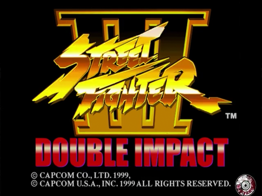 Street Fighter III: 3rd Strike title screen for Sega Dreamcast